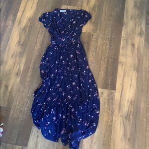 Desert Dandelion Grace Maxi Dress Navy Blue